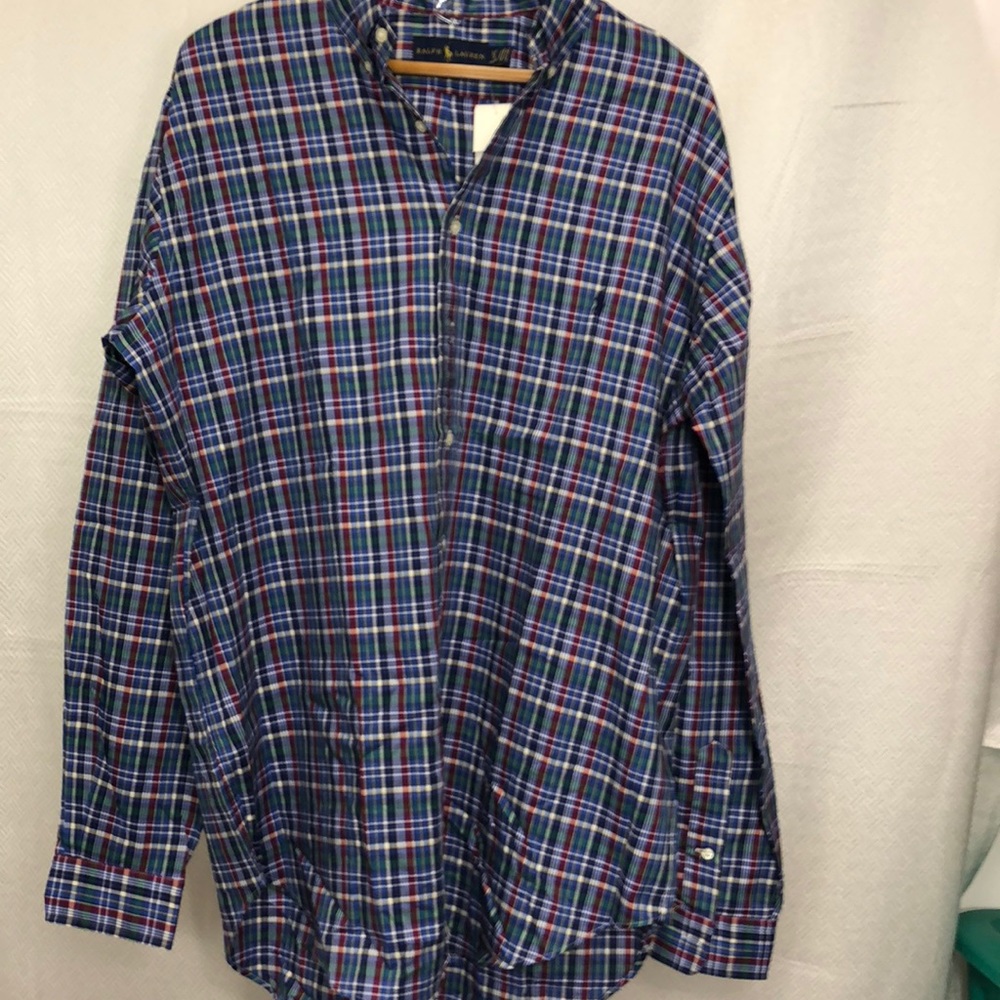 NWT polo Ralph Laurent button up long sleeve